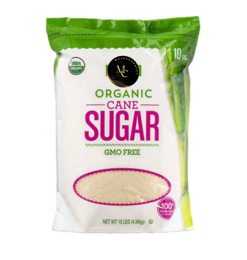 Generic Organic Sugar, 10 LBs Bulk (Pack of 1) GMO Free |Gluten Free