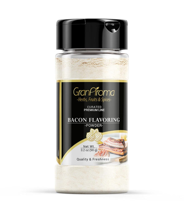 GranAroma Bacon Flavoring, 3.2 oz, Powder, Chips & Popcorn, Seasoning Mix
