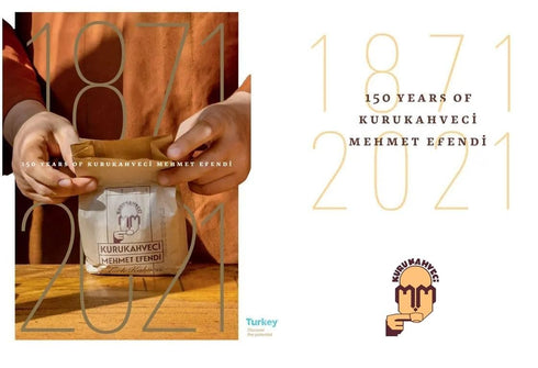 100% 1871, 17.6 OZ 500 Pack 2 KURUKAHVECI MEHMET EFENDI Turkish Coffee, Arabica, Finely Roasted Ground Coffee