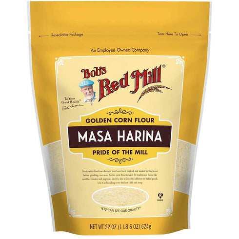 Bob's Red Mill Golden Masa Harina Corn Flour, 22oz (Pack of 4)