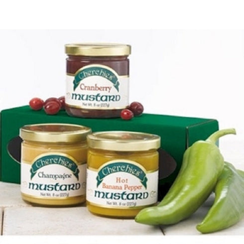 Cherchies Set Gourmet Mustard Collection Gift