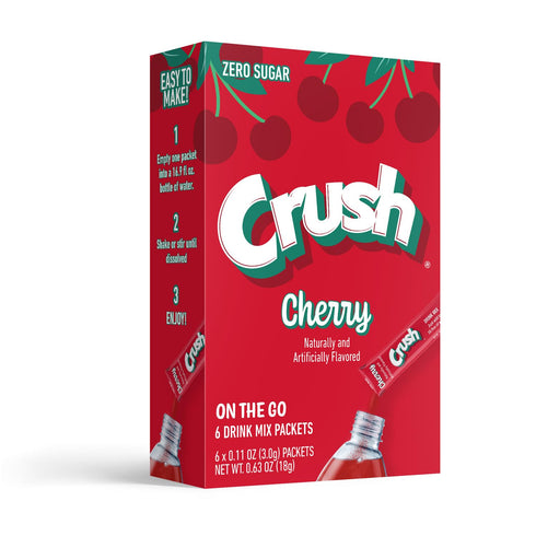 72 Crush- Powder Drink Mix - Sugar Free & Delicious (Cherry, Sticks)