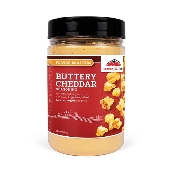 Hoosier Hill Farm Buttery Cheddar Seasoning, Flavor Boosters, 1LB (Pack of 1)