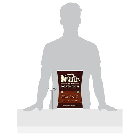 13 (Pack 2) Kettle Brand Foods, Chip Potato Sea Salt, Ounce
