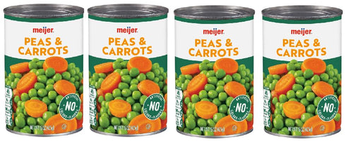 Generic Peas & Carrots (Pack Of 4 Cans) 15 oz. Each