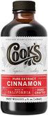 Cook's Pure Cinnamon Extract, Premium All Natural Ceylon Cinnamon Extract for Baking, Cooking, Beverages, 4 oz