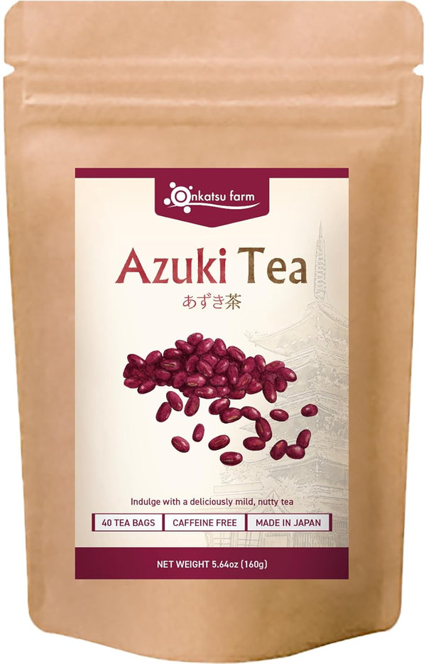 Visit the Store Onkatsu Farm Azuki Bean Premium Japanese Tea Bags, Rich Nutty Flavor, Hot