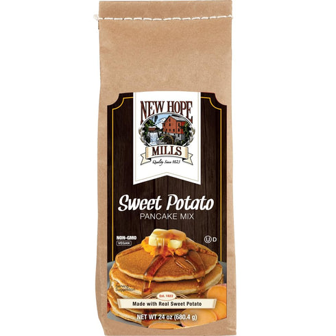 Sweet Potato Pancake Mix by New Hope Mills - Non-GMO & Vegan: