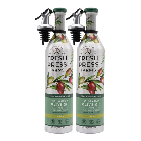 Fresh Press Farms Cold Pressed Classic Extra Virgin Olive Oil, 16.4 Fl