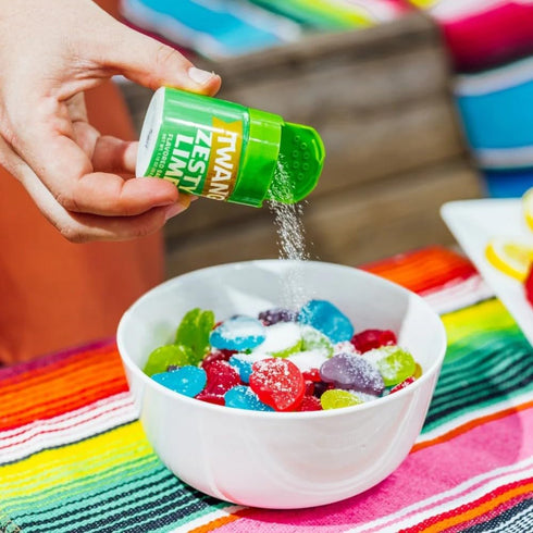 12 Pack) Twang Twangerz Flavored Salt Snack Topping - Lime, Lemon Lime, Chili Lime & Dill Pickle (Lime, by Twang