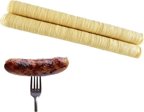Hulzogul 14m/26mmSausage Case Artificial Colon Sausage Casing Collagen, Edible Drying Homemade Sausage, Fresh Collagen