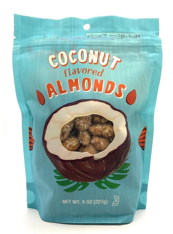 Generic Coconut Flavored Almonds 8 Oz (227g) - Pack of 1