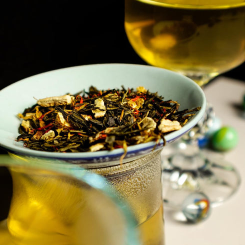 16 Organic Positively Tea Company, Green Tangerine, Green Tea, Loose Leaf, Ounce