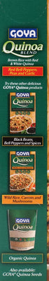6 Goya Foods Quinoa Blend with Red Bell Peppers, Peas and Garlic, Ounce