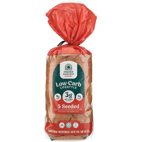 HEB Higher Harvest by Low Carb 5 Seed Bread 2 Loafs