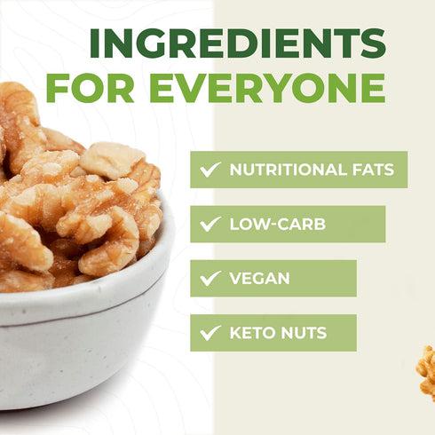 2 (32 oz) Beyond Nature Organic Raw Walnuts Unsalted Pound Vacuum Sealed, Non GMO, No Salt, Low Carb, Keto Friendly