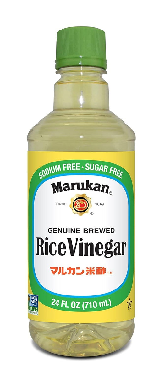 24 (Pack 2) Marukan Genuine Brewed Rice Vinegar, Ounce PET Bottle