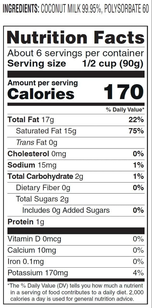 Aroy-D 16.9 (500ml), Pack 6 Coconut Milk Fluid Ounce