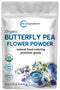Micro Ingredients Organic Butterfly Pea Flower Powder, 8 oz | Herbal Tea