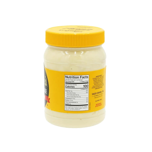 16 (Pack 1) Dukes Real Mayonnaise Jar Original Smooth & Creamy Taste, Ounce
