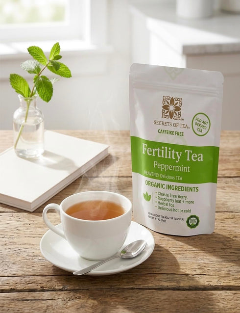 40 (1 Pack) Secrets Of Tea Fertility Tea with Organic Chasteberry & Red Raspberry Leaf to Help With Conception
