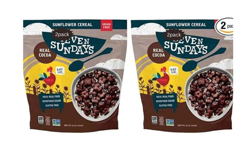 Generic 16 OZ(454g) (Pack 2) Seven-sundays sunflower cereal, real cocoa, - of (Grain Free & Gluten Free)