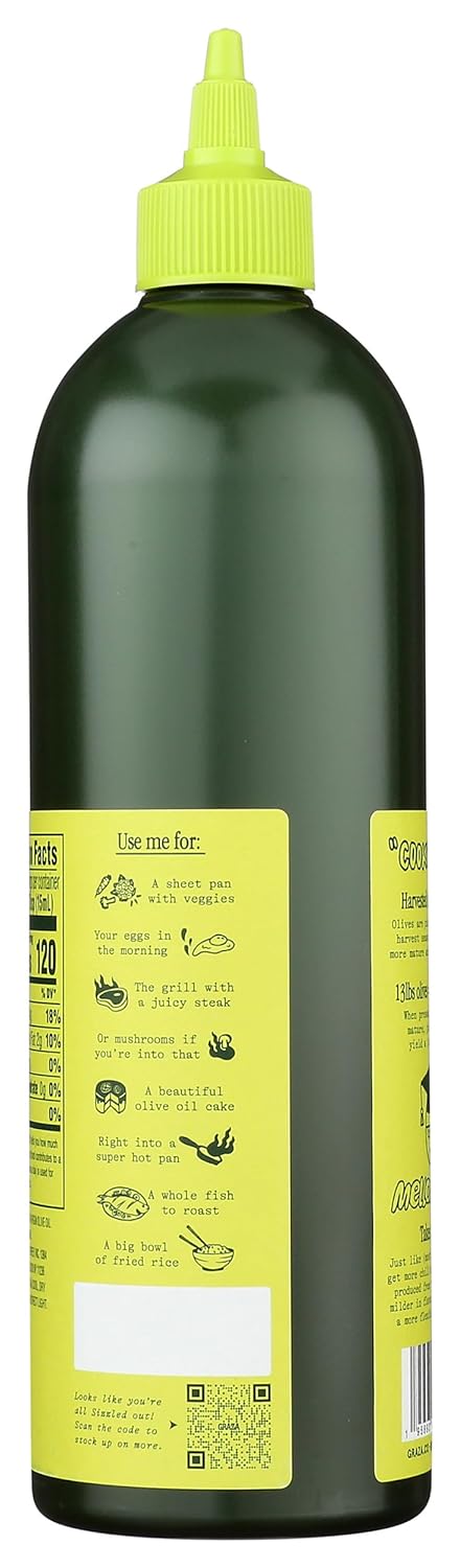 750 ML (Pack 6) Graza Sizzle Extra Virgin Olive Oil, No Hydrogenated Fats