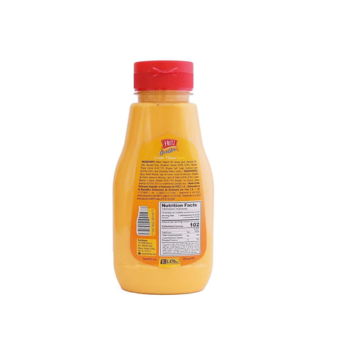 (240g) FRITZ Cheddar Cheese Sauce - Especially ideal for Hot Dogs Hamburgers Sandwiches Mac & Cheese Nachos and Veggies