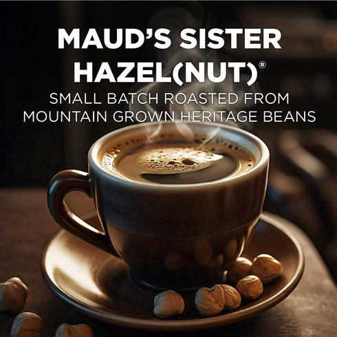 100 100% Maud's Sweet Hazelnut Flavored Coffee Pods, ct, Medium Roast Flavored Coffee in Single Serve Pods Arabica