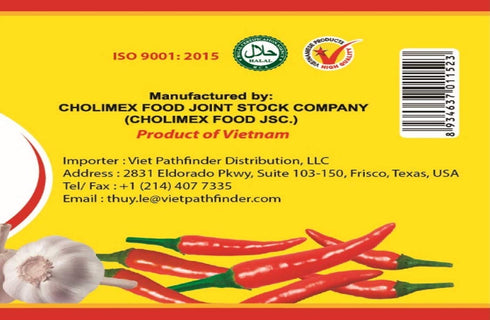 Cholimex 8.45 Oz (250ml) Pack 6 Hot Chili Sauce - Fl