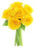 KaBloom Flowers - Valentine Collection - Yellow Sunshine Bouquet of 6 Fresh