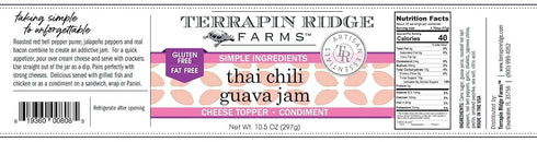 10.5 Terrapin Ridge Farms Thai Chili Guava Jam One Ounce Jar