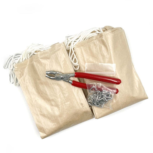 The Sausage Maker - Salami Sausage Casing Kit, Tied and Looped 76mm