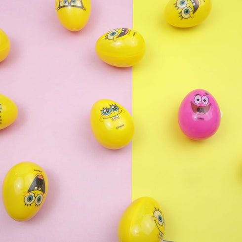 2.47 14 Count Galerie SpongeBob SquarePants Candy Filled Easter Eggs, Assorted Hard Candies Inside, Egg Hunt