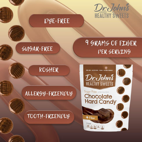 24 Count, 3.85 OZ Dr. Johns Sugar Free Candy, Healthy Hard Candy with Zero Sugar, Low Calorie Snacks, Keto Friendly