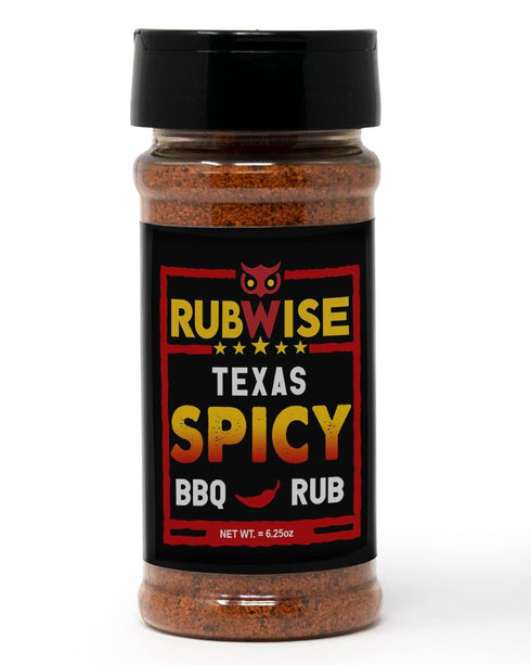 RubWise Texas Style Spicy Brisket Rub, 6.25oz | All-Natural Dry BBQ Rubs for Smoking and Grilling
