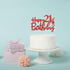 Red Glitter Happy 21st Birthday Cake Topper - 21Sign Cake Topper, Cheers to 21 Years Party Supplies