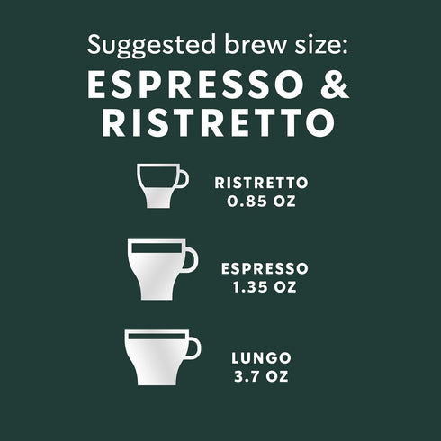 50-count Starbucks by Nespresso Original Line Dark Roast Espresso, Espresso Pods