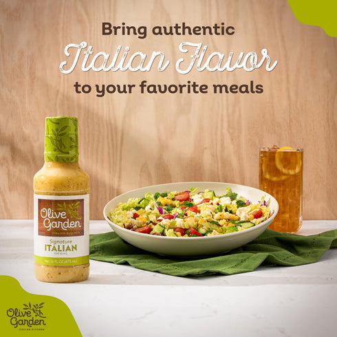 Olive Garden 16 (Pack 3) Signature Brand, Classic Caesar Dressing, Ounce