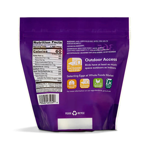 365 by Whole Foods Market 6 , Hard Cooked Medium Grade A Eggs, ct