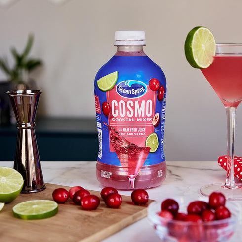 Ocean Spray Cosmopolitan Cocktail Mixer, Drink Mixer with Real Fruit Juice, 32 Fl Oz Bottle