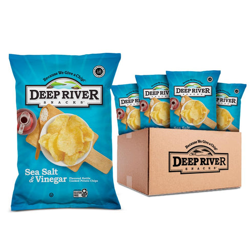Deep River Snacks Sea Salt & Vinegar Kettle Cooked Potato Chips, 2