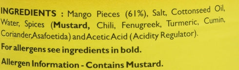 Mother's Recipe Mango Pickle: MILD, 500 gms
