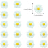 Etwgbaby 15 PCS Daisy Cupcake Toppers Little White Daisies Flowers Cake Decorations Picks White Flowers for Bridal