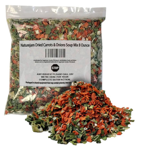 Naturejam Dried Carrots & Green Onions Soup Mix 8 Ounce-Dehydrated Vegetable Flakes