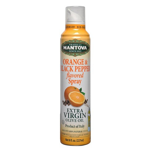 (Pack 4) 8.5 oz ITALIAN SCENTS Spray Extra Virgin Olive Oil with Basil, Rosemary, Lemon, Orange and Black Pepper