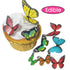 34pcs Pre-Cut Edible Butterflies Wafer Paper for Easter Wedding Cake Cupcake
