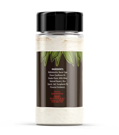 Unpretentious Bacon Powder, 1 Cup, Versatile Seasoning, Meaty & Savory, Bacon Flavoring