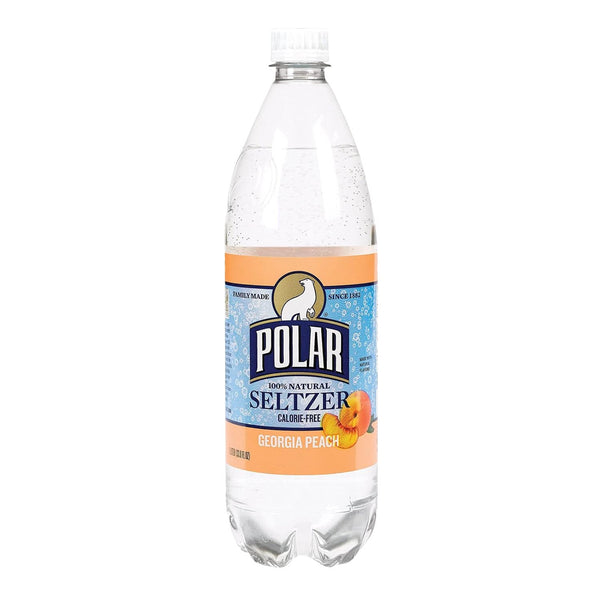 Polar Seltzer Polar Georgia Peach Seltzer 1 L Plastic Bottles - Pack of 12