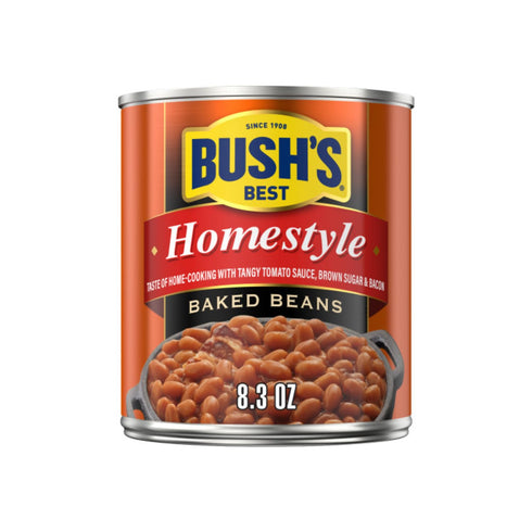 Country 8.3 oz Pack) Bushs Best Baked Beans for BBQ, Pantry Staple, Ready-to-Serve Style, Original & Homestyle, Each